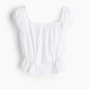 H&M White Cap Sleeve Blouse
